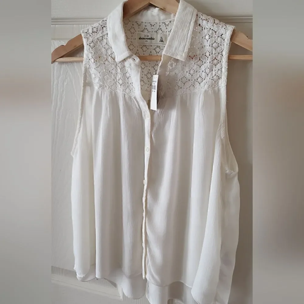 Abercrombie Kids Blouse Girls Without Sleeves Size XL